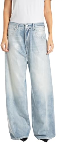 Replay women's jeans Narja baggy fit, blue (Super Light Blue 011), 24W / 28 on sale